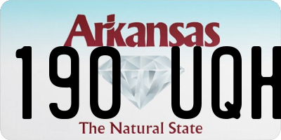 AR license plate 190UQH