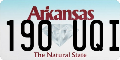 AR license plate 190UQI