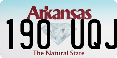AR license plate 190UQJ