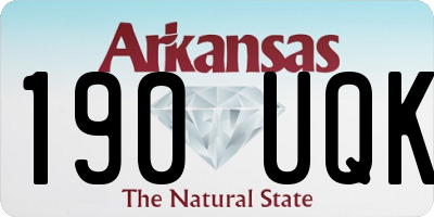 AR license plate 190UQK