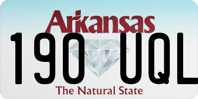 AR license plate 190UQL
