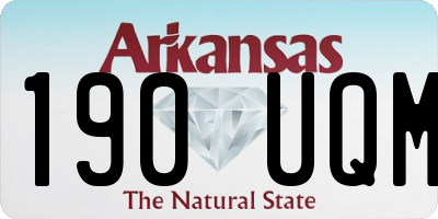 AR license plate 190UQM