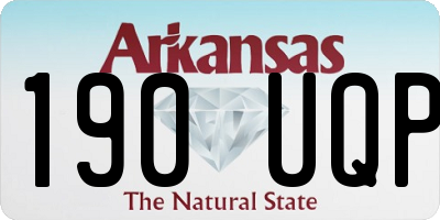 AR license plate 190UQP