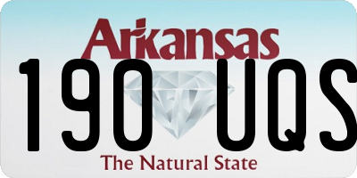 AR license plate 190UQS