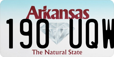 AR license plate 190UQW