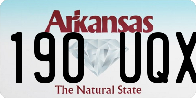 AR license plate 190UQX