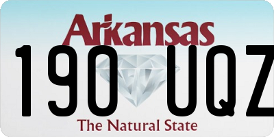 AR license plate 190UQZ