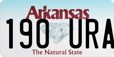 AR license plate 190URA