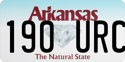 AR license plate 190URC
