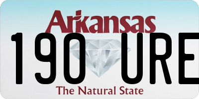 AR license plate 190URE