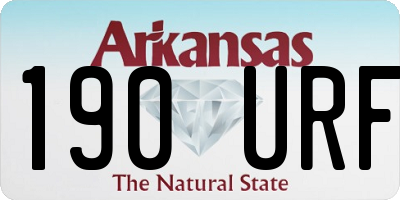 AR license plate 190URF