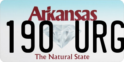 AR license plate 190URG