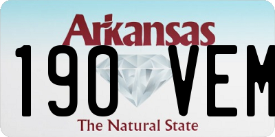 AR license plate 190VEM