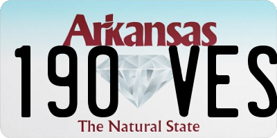 AR license plate 190VES