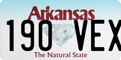 AR license plate 190VEX