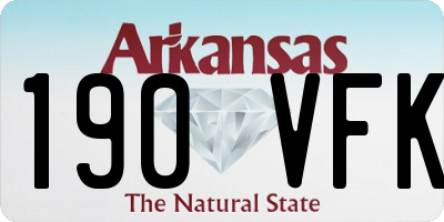 AR license plate 190VFK