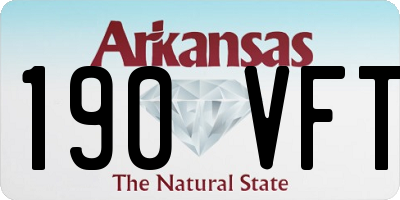 AR license plate 190VFT
