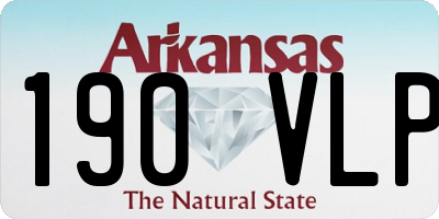 AR license plate 190VLP