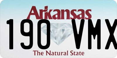 AR license plate 190VMX