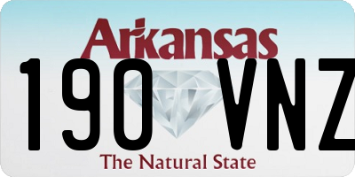 AR license plate 190VNZ