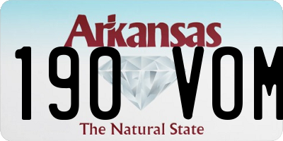 AR license plate 190VOM