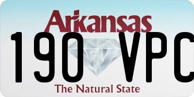 AR license plate 190VPC
