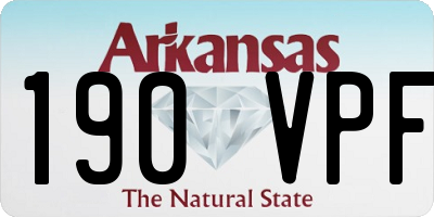 AR license plate 190VPF