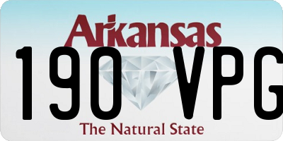 AR license plate 190VPG