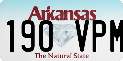 AR license plate 190VPM
