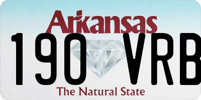 AR license plate 190VRB