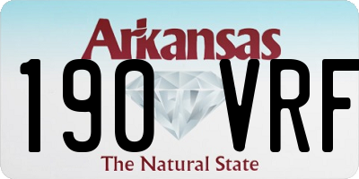AR license plate 190VRF