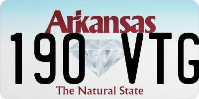 AR license plate 190VTG