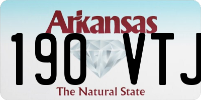 AR license plate 190VTJ