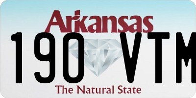 AR license plate 190VTM