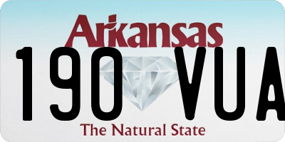 AR license plate 190VUA
