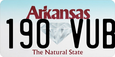AR license plate 190VUB