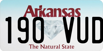 AR license plate 190VUD