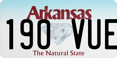 AR license plate 190VUE