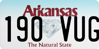 AR license plate 190VUG