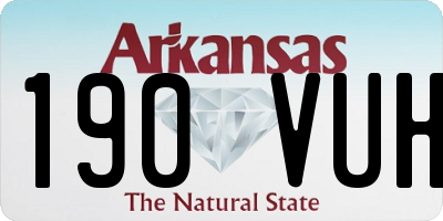 AR license plate 190VUH