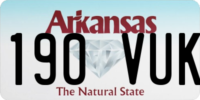 AR license plate 190VUK