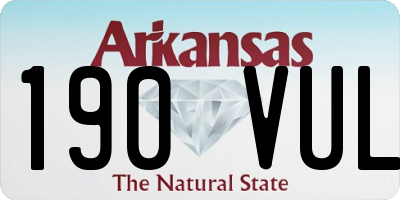 AR license plate 190VUL