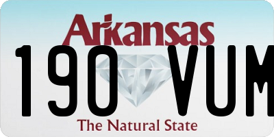 AR license plate 190VUM