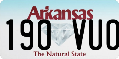 AR license plate 190VUO