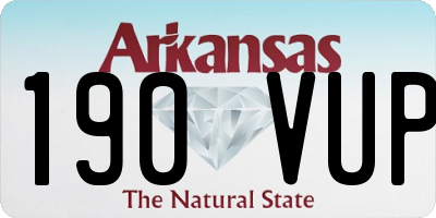 AR license plate 190VUP