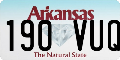 AR license plate 190VUQ