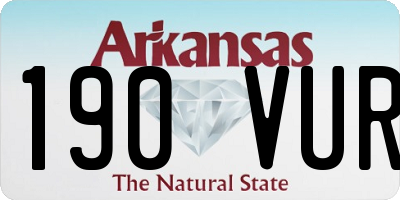 AR license plate 190VUR