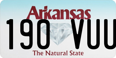 AR license plate 190VUU