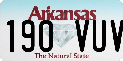 AR license plate 190VUV