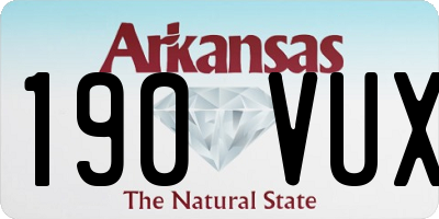 AR license plate 190VUX